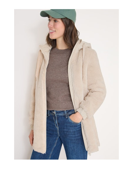 Cecil dámský kabát 101288 15641 krémový