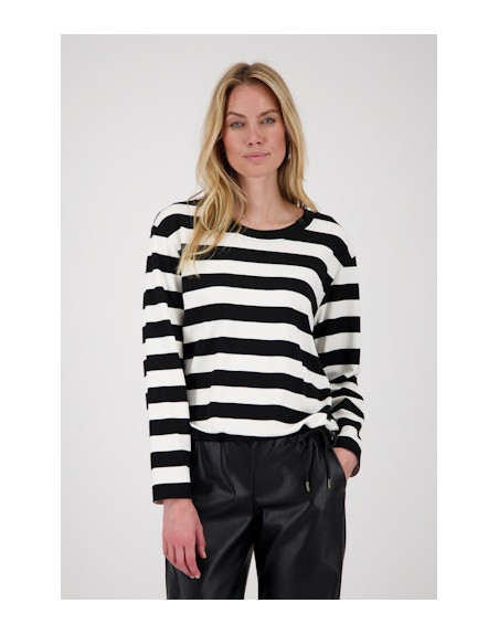 Monari dámský svetr 809049 997 černobílý