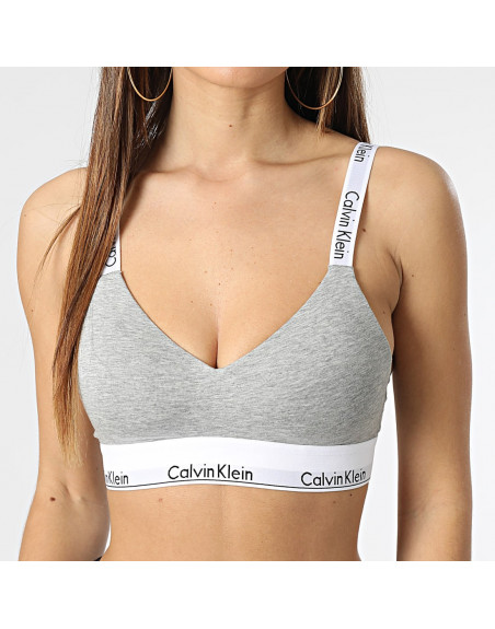 Calvin Klein podprsenka QF7059E P7A šedá