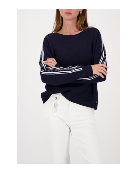 Monari dámský svetr 410385 755 modrý