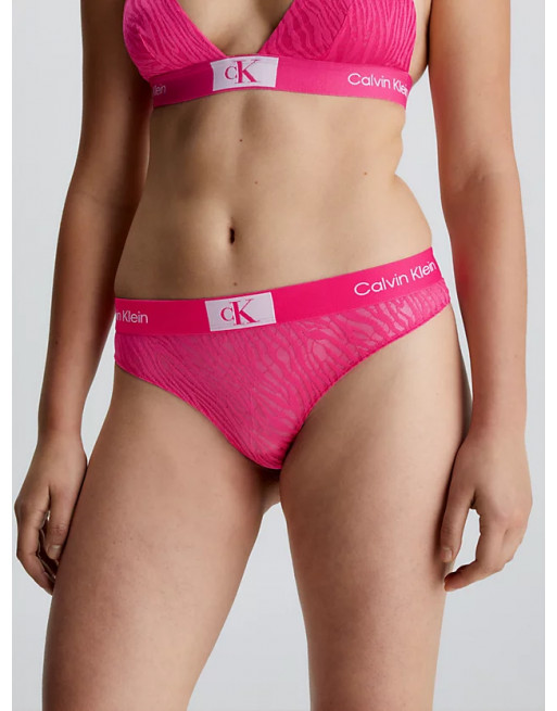 Calvin Klein tanga QF7378e růžová