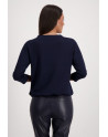 Monari dámská mikina 409376 797 tm. modrá