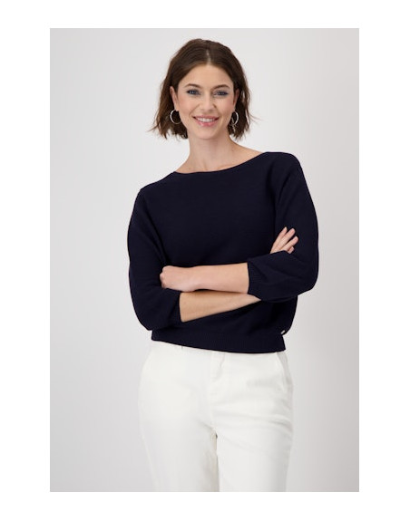Monari dámský svetr 409391 797 tm. modrý