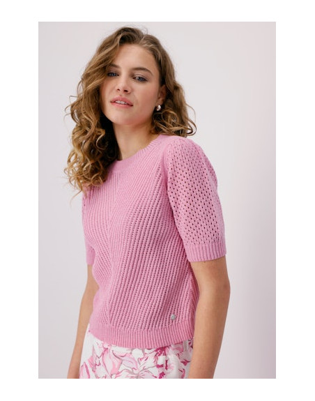 Monari dámský svetr 409270 429 růžový