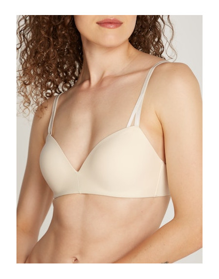 Calvin Klein podprsenka QF6017E YAE smetanová Calvin Klein podprsenka QF6017E YAE smetanová