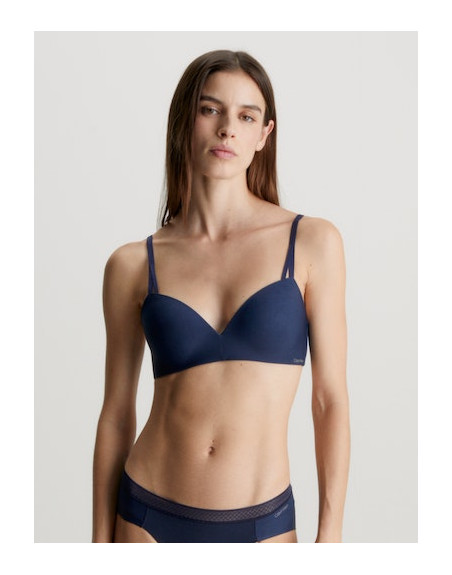 Calvin Klein podprsenka QF6017E OPP tm. modrá Calvin Klein podprsenka QF6017E OPP tm. modrá