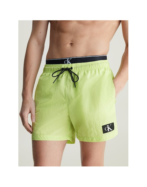 Calvin Klein pánské plavky KM0KM00981 LKQ sv. zelené