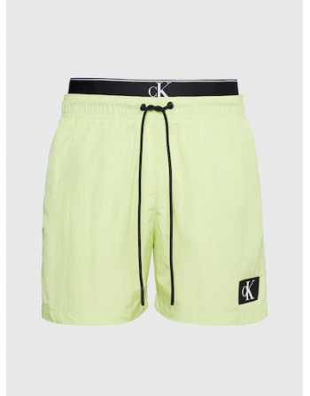 Calvin Klein pánské plavky KM0KM00981 LKQ sv. zelené