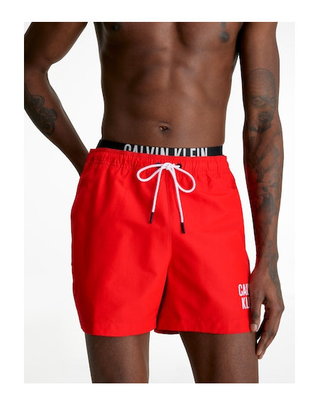 Calvin Klein pánské plavky KM0KM00798 XNE červené