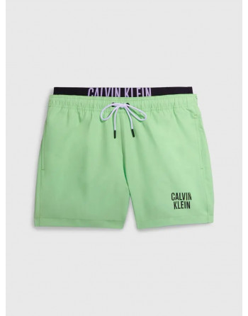 Calvin Klein pánské plavky KM0KM00798 LV0 sv. zelené
