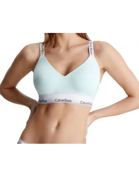 Calvin Klein podprsenka QF7059E LKW sv. zelená
