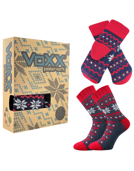 Voxx ponožky + rukavice trondelag set jeans