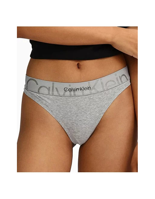 Calvin Klein tanga QF6992E P7A šedé