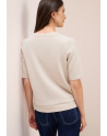 Cecil dámské tričko 323877 16983 krémové