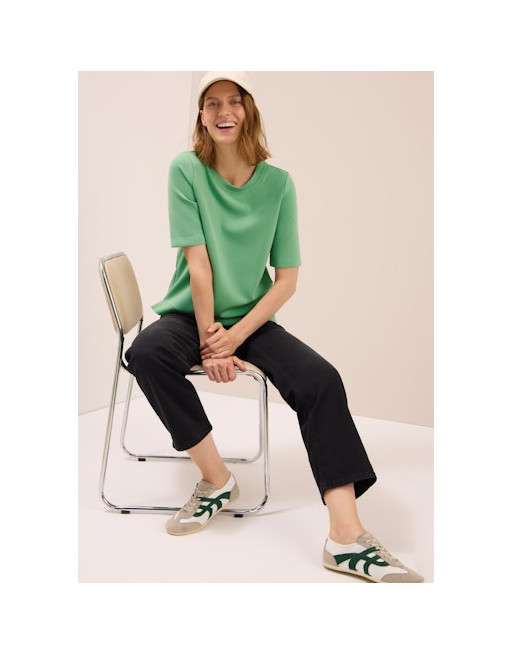 Cecil dámské tričko 323877 16832 zelená
