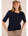 Cecil dámské tričko 323877 16831 tm. modrá
