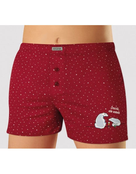 Andrie pánské trenky PS 5933 červené, tmavě modré, modré