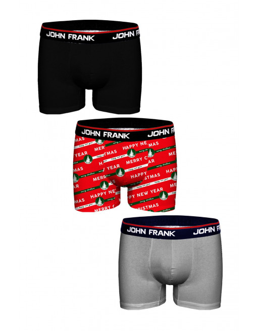 John Frank boxerky JF3B-CH-03 3pack